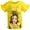 Yellow, variant on Disney The Little Mermaid Ariel Birthday Little Girls T-Shirt Toddler to Big Kid