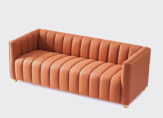 US Pride Upholstered Solid Wood Frame 82.7" Art Deco Sofa&nbsp;