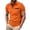 Orange, variant on Zylarhe Men's Polo Shirts, Male Spring And Summer Plaid Short Sleeve T Shirt Solid Color Lapel Pocket Bottoming Shirt Top Mod Bod Tops Orange XL