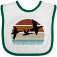 thumbnail image 3 of Inktastic Duck Hunting Retro Sunset Hunter Boys or Girls Baby Bib, 3 of 4