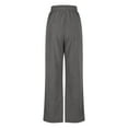 thumbnail image 4 of Annhoo Sweatpants for Women Corduroy Wide Leg Drawstring Soft Elastic Waist Casual Pants Work Loose Baggy Trousers with Pockets, 4 of 6