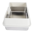 thumbnail image 1 of Caja De Para Gatos De Acero Inoxidable 19.69 X 13.78 X 7.87 Pulgadas - Bandeja De Grande Con Parte Superior Abierta Y Lado Alto Con Pala - Caja De Superficie, 1 of 7
