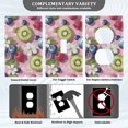 thumbnail image 3 of Yayeee Toggle Light Switch Wall Plate 1-Gang 4.5"x2.7" Home Decorative Outlet Cover, Pink Blueberries, 3 of 7