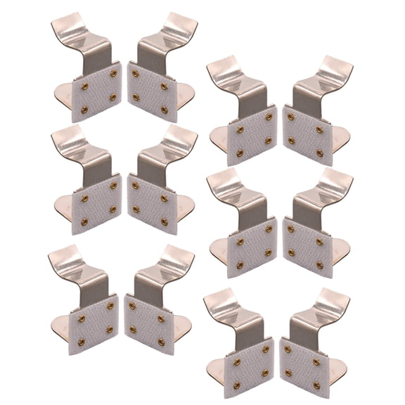 COSMOBETTY 20Pcs Tablecloth Clips Silver Metal Rectangular for Securing Table Skirts and Cloths Outdoor Events