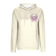 thumbnail image 5 of Ounisa Breast Cancer Oversized Hoodies Fleece Drawstring Shirts for Women Pink Ribbon Sweatshirt Cancer Fight Awareness Shirt Faith Casual Long Sleeve Tops, 5 of 5
