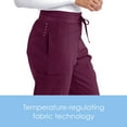 thumbnail image 4 of Barco ONE – Women’s Boost Jogger Pant, Mid-Rise Medical Scrub Pant w/ 4-Way Stretch Fabric & 3 Pockets Wine S, 4 of 6