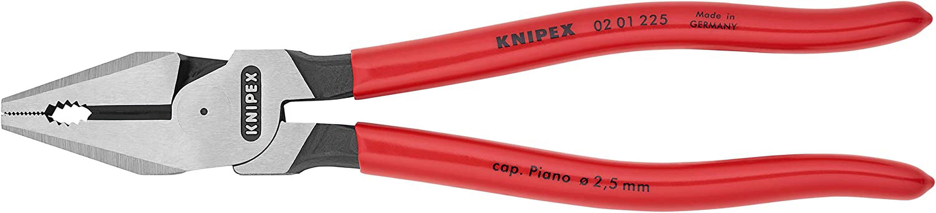 knipex 0201225 high leverage combination pliers, 9 inch