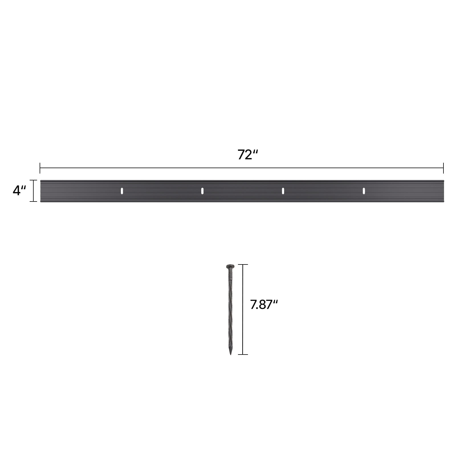 Rust-Resistant Bendable Metal Landscape Edging 8Packs 72in