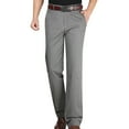thumbnail image 1 of Pisexur Pantalon Formel Extensible avec Taille Extensible pour Hommes, Coupe Régulière, devant Plat, pour Bureau, Fête, 1 of 8
