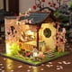 thumbnail image 2 of DIY Miniature Wooden Doll House Kit Assembled Furniture Japanese Casa Dollhouse with Cherry Blossoms Toys for Adults Gifts heqiyong LED, 2 of 2