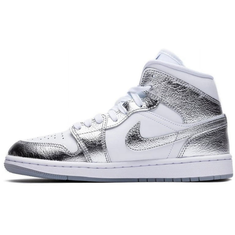 Jordan Women's Walking Shoes, White & Metallic, 10.5