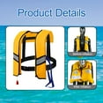 thumbnail image 6 of amleso Snorkel Vest Automatic Inflatable Safe Vest for Snorkeling Boating Outdoor Yellow, 6 of 10