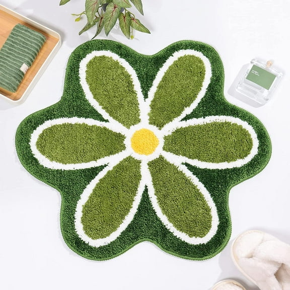 Soft and Fluffy Bathroom Rug, Fun Decorative Machine Washable Bathroom Mat