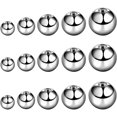 thumbnail image 3 of 10 Pcs/Set Various Sizes Medical Steel External Thread Replacement Pierced Barbell Parts for Body Jewelry, 3 of 7