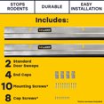thumbnail image 2 of Xcluder 36” Standard Rodent Proof Door Sweep, Anodized Aluminum 2-Pk, 2 of 9