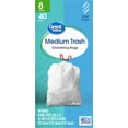 thumbnail image 5 of (6 pack) Great Value 8-Gallon Drawstring Trash Bags, Fresh Scent, 40 Bags, 5 of 10