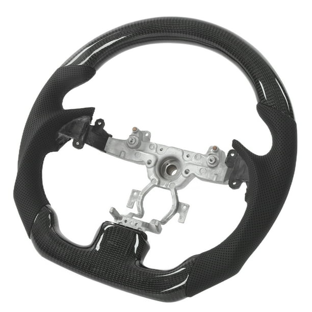 Volante tipo D, volante de fibra de carbono, volante antideslizante, volante diseñado para brindar precisión