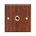 thumbnail image 1 of 86 Type Solid Wood Panel Switch Wall Light Retro Brass Toggle Switch Wood Grain Electrical Switch Socket 1- Switch, 1 of 8