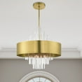 thumbnail image 3 of 48876-08 Livex Lighting Orenburg - 10 Light Pendant in Contemporary Style - 26 Inches wide by 28.38 Inches high-Natural Brass Finish, 3 of 12