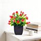 thumbnail image 4 of Decoración artificial de plantas verdes en maceta: pequeño adorno de bonsái de plástico para escritorio, estantería u oficina, vegetación artificial que no requiere mantenimiento con maceta negra., 4 of 6