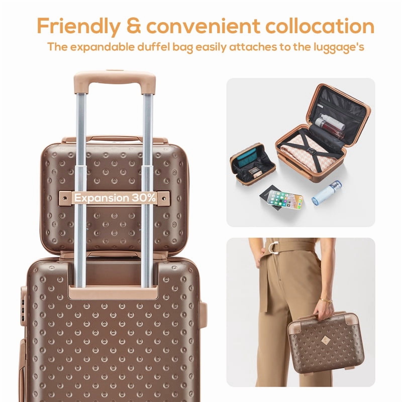 Joyway 3-Piece Hardside Luggage Set with Spinner Wheels photo 4