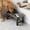 🔥 Gray A_New, variant on onlyliua Adjustable Height Elevated Stainless Steel Double Pet Bowl Stand With Neck-Protecting Tilt And Included Slow-Feeder Bowls For Dogs And Cats Stable Adjustable Feeder For Better Posture