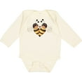 thumbnail image 3 of Inktastic Valentine's Day Bumble Bees Boys Long Sleeve Baby Bodysuit, 3 of 5