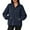 Navy Blue, variant on Fancyglim Sweatshirts for Women Oversized Fleece Tops Fall Half Zip V Neck Long Sleeve Pullover with Pockets Burgundy S
