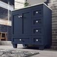 Eviva Acclaim 30 inch Blue Transitional Bathroom Vanity with White ...