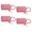 Pink, variant on Pack of 4Pcs Fashion Star Card Holder Keychain Lightweight Portable Stylish