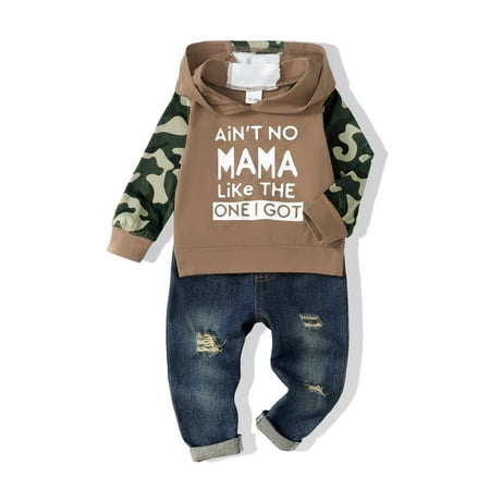12Months Baby Boy Clothes Infant Toddler Boy Outfits Denim Jeans Boys Fall Winter Clothing Pants Set