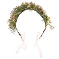 thumbnail image 5 of IDEANATEGRATE 1Pcs Wreath Hairband for Wedding Bridal Crown Multi Color Plastic Resin Headpiece 23.00X8.27X2.17In, 5 of 8