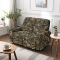 thumbnail image 7 of TSOVTHRID Forest Camo Pinecone Print Loveseat Sofa Cover for 2 Seat Sofa Recliner Loveseat Cover 6-Piece Stretch Couch Cover Washable Furniture Protector for Dog Pet, 7 of 7