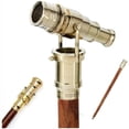 thumbnail image 7 of NauticalMart Vintage Brass Handle Telescope Wooden Walking Stick Cane for Men and Women (Brass Finish), 7 of 7