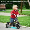 thumbnail image 2 of KORIMEFA Toddler Tricycle Age 2 3 4 Years Old, Kids Trike with Back Basket and Removable Pedal 3 Wheel Bike Riding Toy Gift for Boys & Girls, Black, 2 of 10