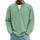 thumbnail image 1 of pstuiky camisetas de hombre Camisetas casuales de manga larga a la moda para hombre, cuello alto acanalado, cremallera de un cuarto, manga larga, cuello alto, camiseta/camiseta, 1 of 2