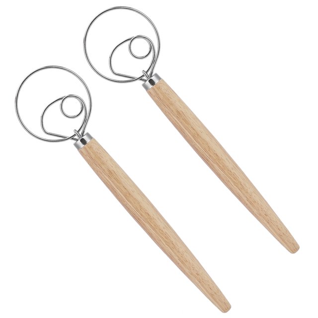 Eggbeater Stick, Dough Mixer Stick, 2Pcs Manual Pastry Blender Kitchen Accessory for Sugar Kitchen Pastry Home Party