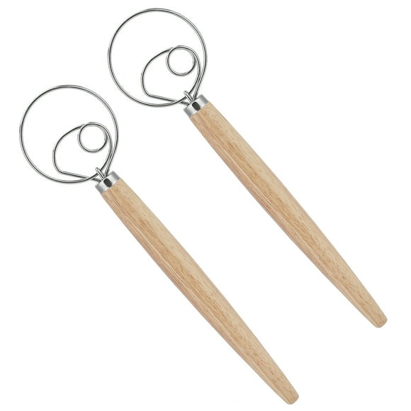 Dough Mixer Stick, Eggbeater Stick, Kitchen Accessory With Oak Handle For Pastry Party Sugar Home Kitchen