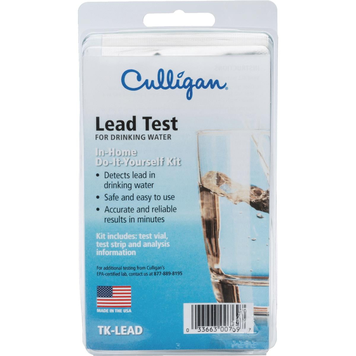 Culligan Instant Results Test Strips Drinking Water Lead Test Kit TK