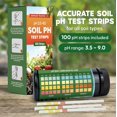 thumbnail image 2 of Kit de prueba de pH del suelo Dewilde 100 tiras rango pH 3.5-9, 2 of 8