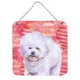 thumbnail image 1 of Bichon Frise Love Wall or Door Hanging Prints, 1 of 1