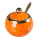 thumbnail image 2 of Azucarero de , tarro de condimentos, recipiente de azúcar de cerámica, recipiente , recipiente de condimentos para cocina, encimera, Naranja redonda, 2 of 9