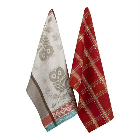 DII Autumn Owl Dishtowel(Set of 2)