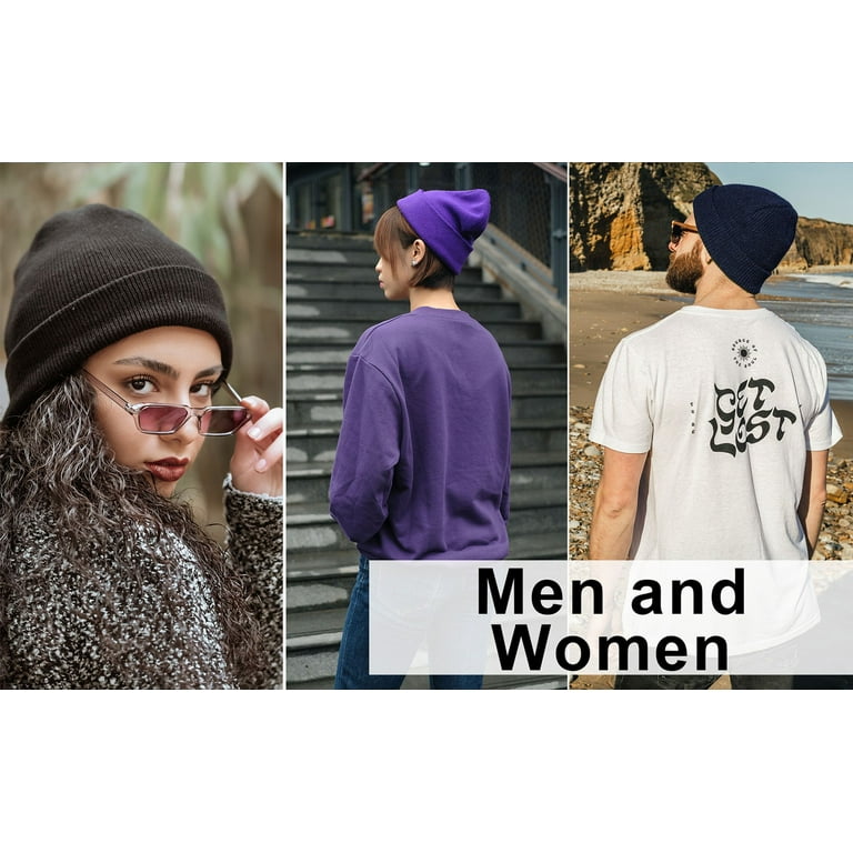 12-Pack Mixed Falari Men Women Knitted Beanie Hat Ski Cap Plain