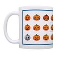 thumbnail image 2 of ThisWear Halloween Mug Set Pumpkin Halloween Emoji Jack-O-Lantern Mugs 11 ounce 2 Pack Coffee Mugs, 2 of 4