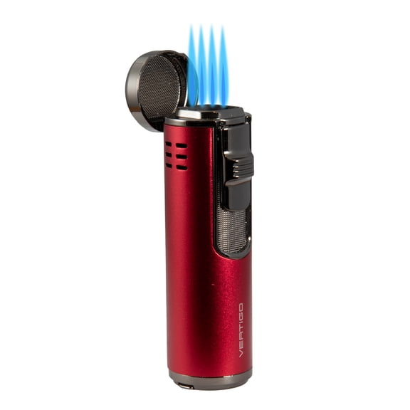 Vertigo Eloquence Quad Torch Lighter Red