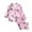 Pink Butterfly, variant on 2 Piece Girls Boys Print Satin Pajama Set Button Down Long Sleeve Top and Pants Sleepwear