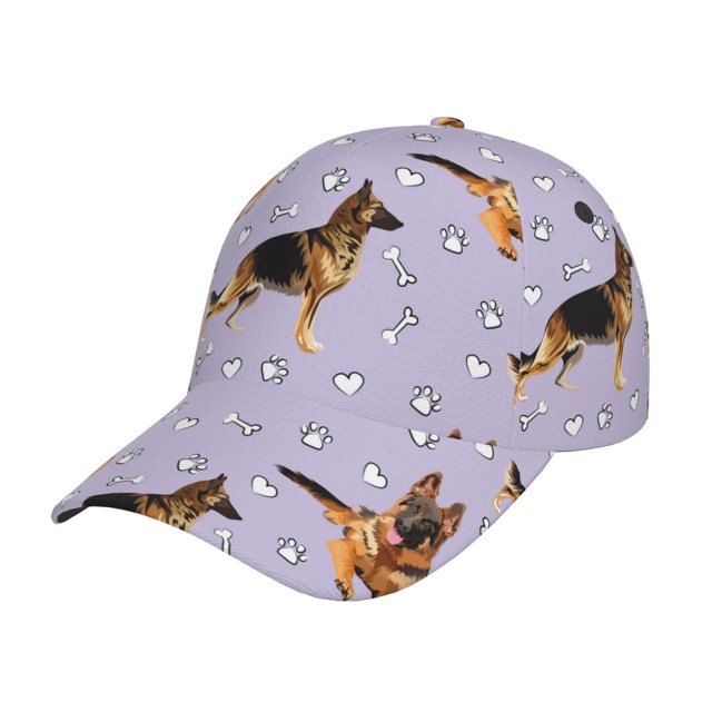 Balery German Shepherd Dog Gorra de béisbol de tamaño ajustable para correr, entrenar y actividades al aire libre. Gorra de papá para todas las estaciones.