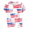 thumbnail image 4 of asdoklhq Fourth Of July Shirts for Women Oversized Tshirts Women's Casual and Fashionable Printed T-shirt with Round Neck and Short Sleeved Red XL, 4 of 7