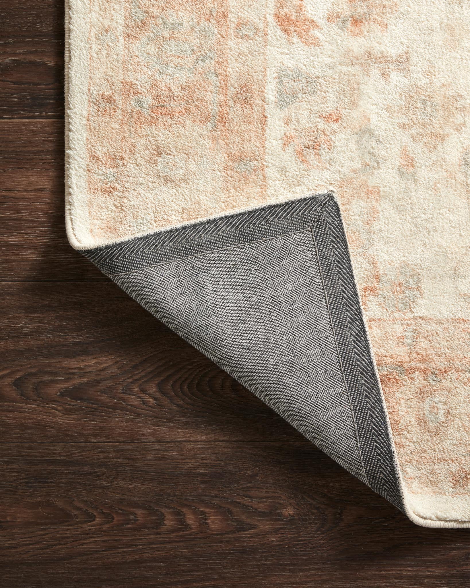 Loloi Rosette Ivory / Terracotta 3'-3" x 5'-3" Accent Rug